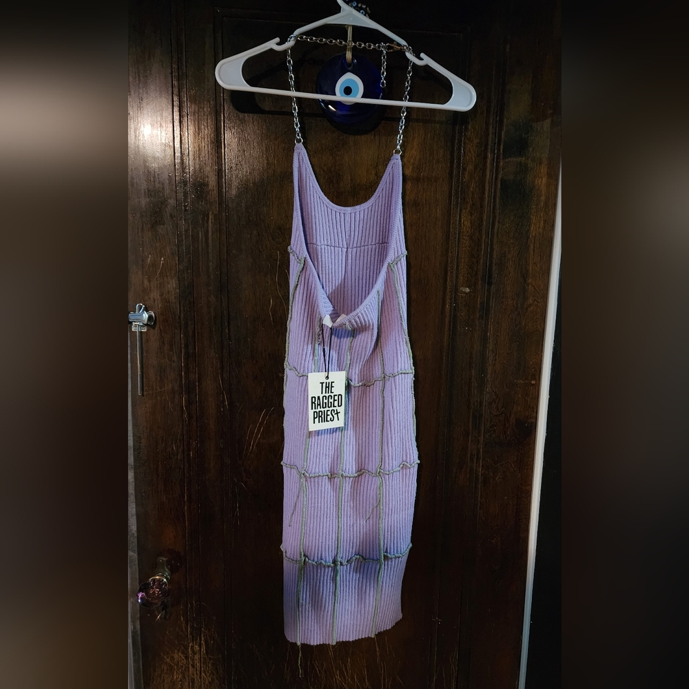 The Ragged Priest Basker Halter Dress - Purple Size Medium - Picture 5 of 5